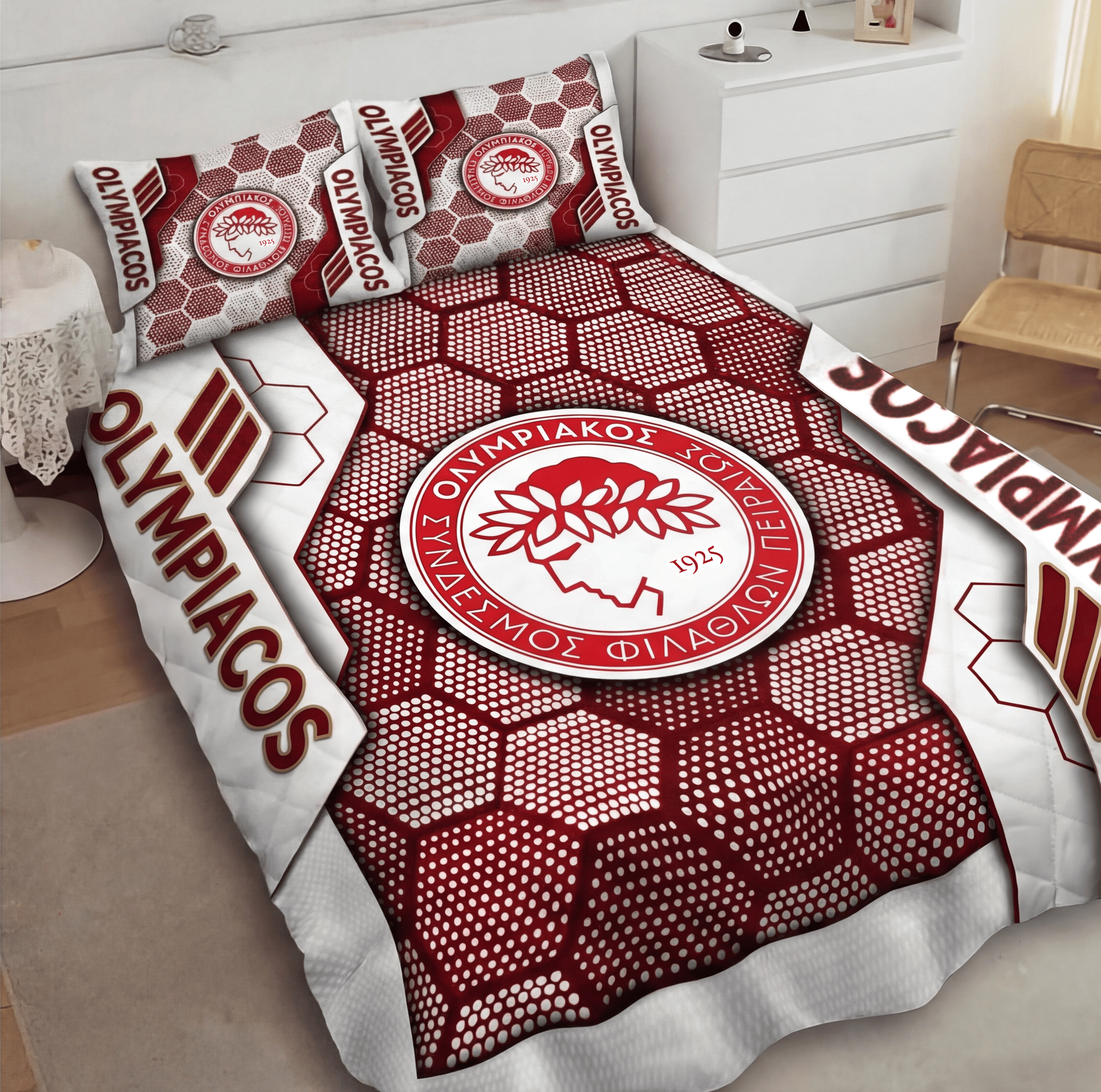 Olympiacos Inspired Quilt Set