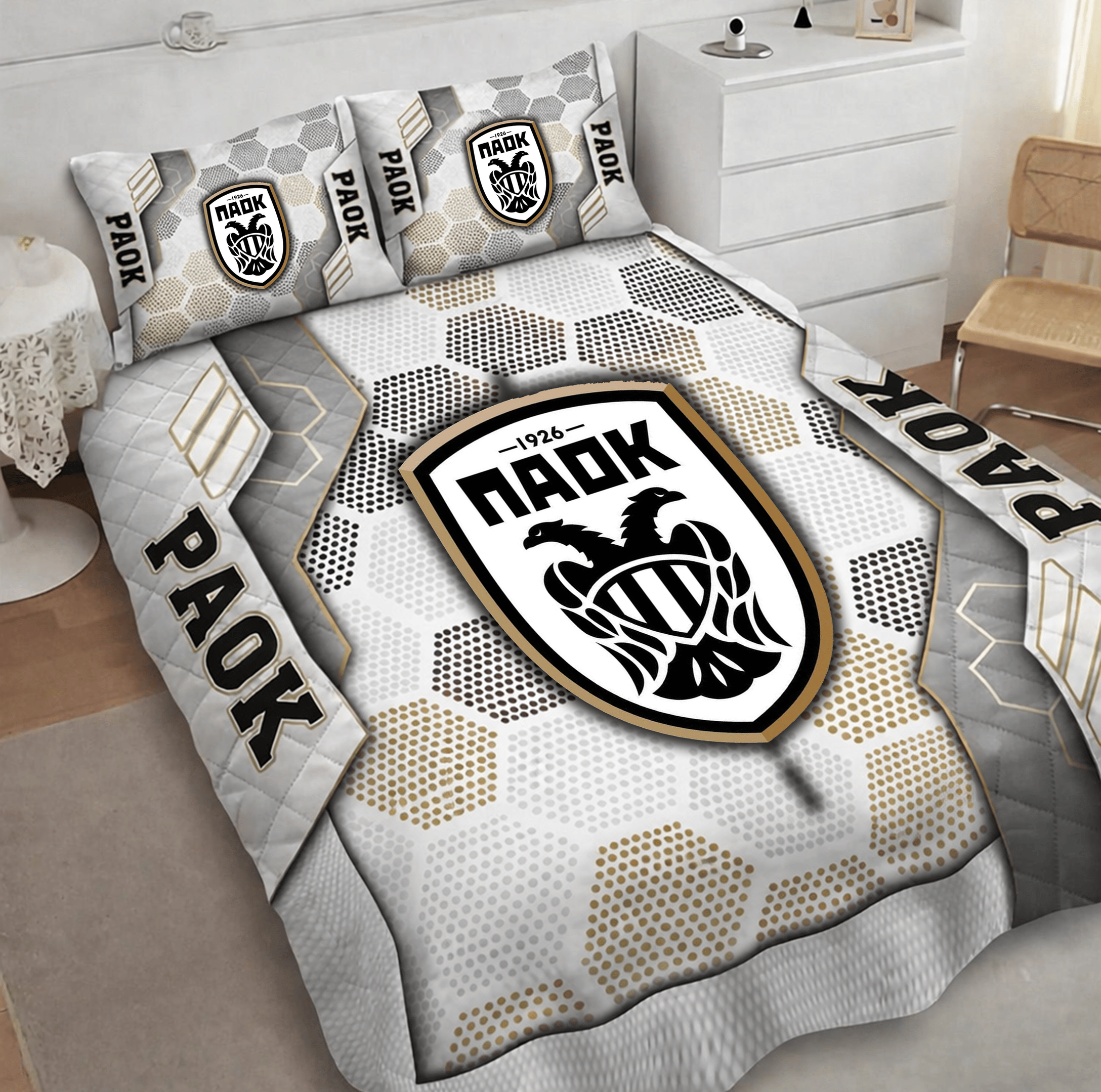 PAOK Thessaloniki Inspired Quilt Set