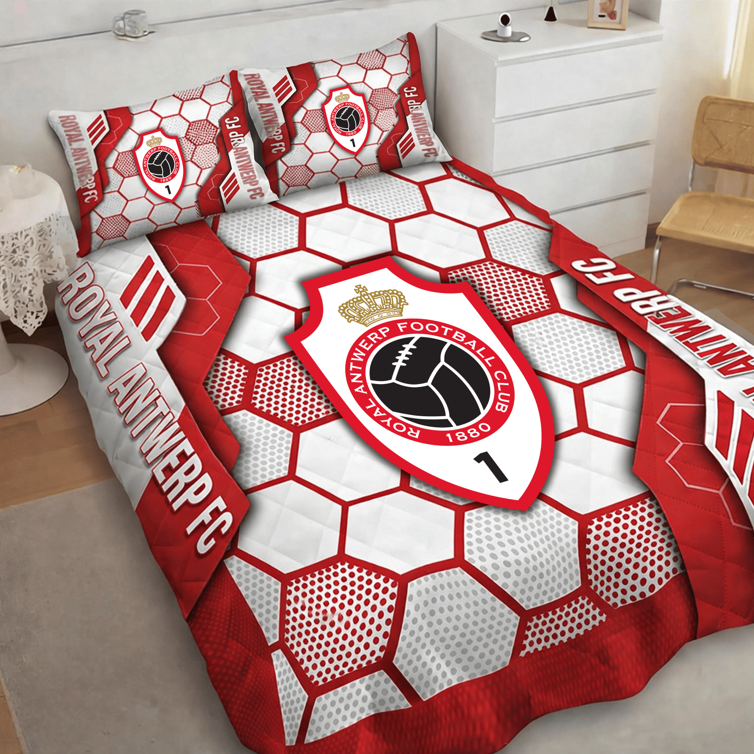 Royal Antwerp FC Inspired Quilt Set