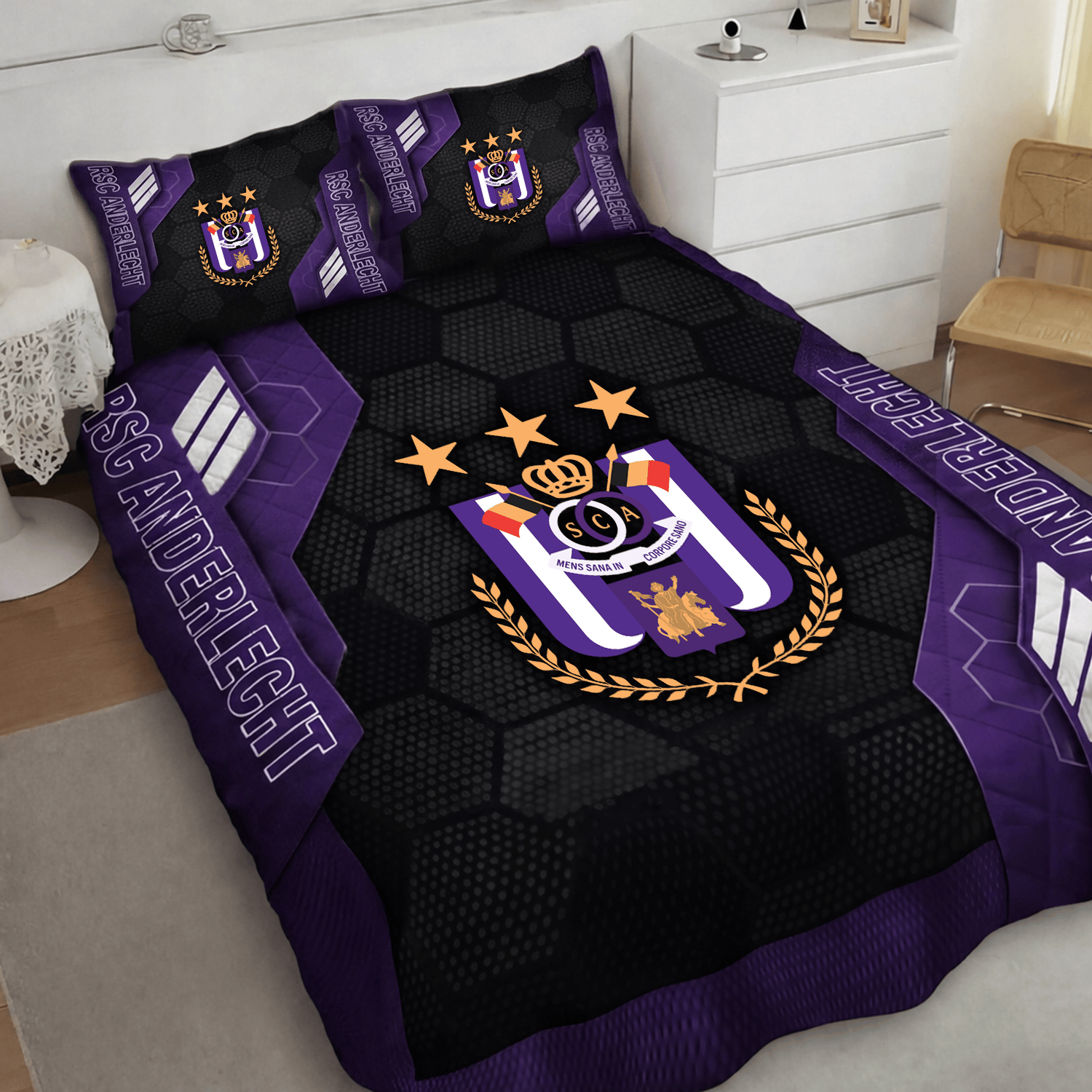 RSC Anderlecht Inspired Quilt Set
