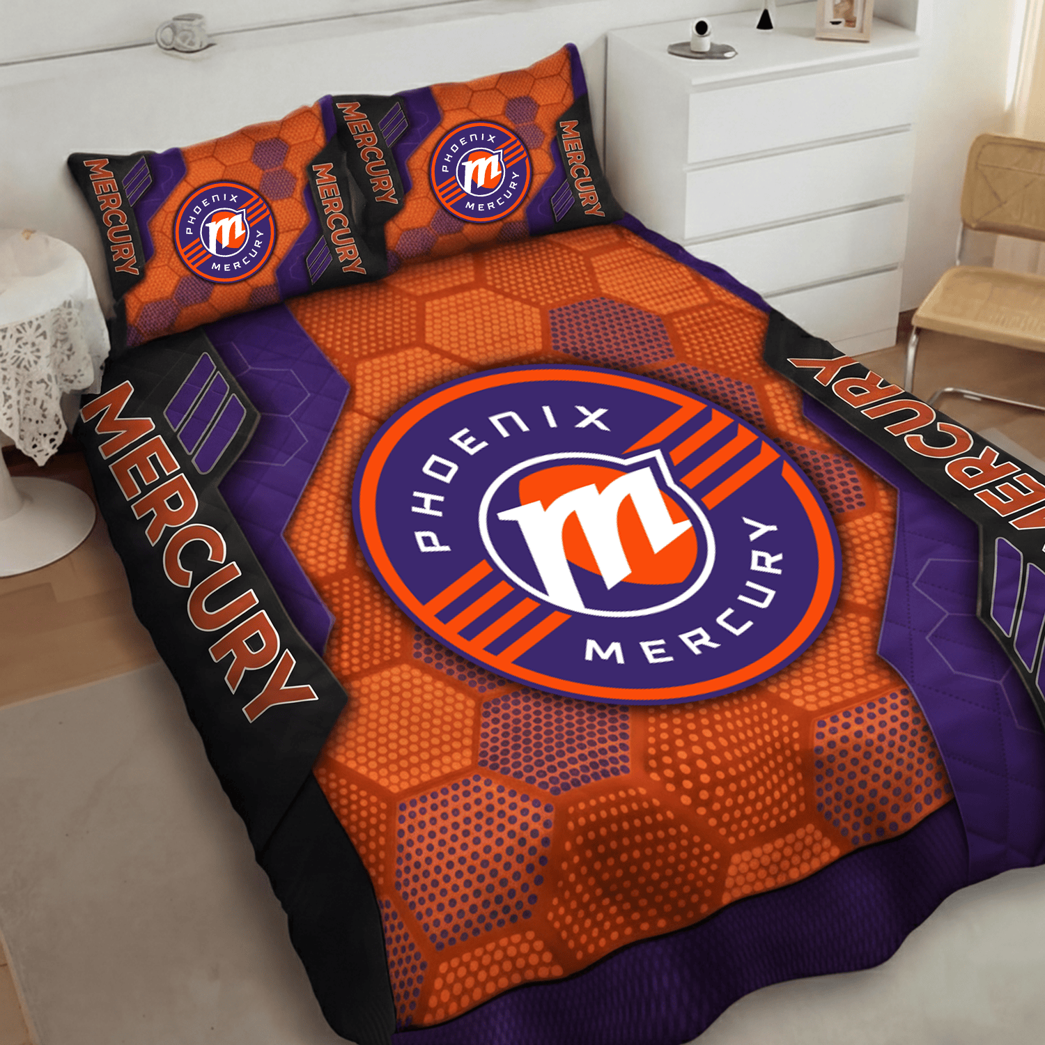 Phoenix Mercury Inspired Quilt Set