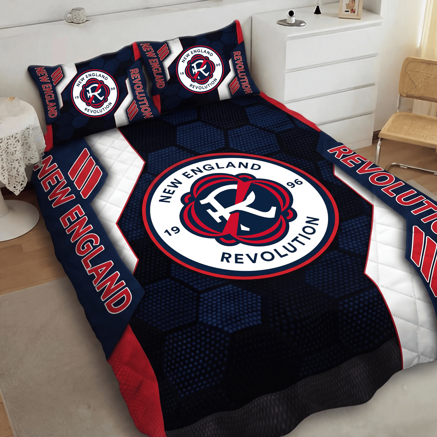New England Revolution Inspired Quilt Set
