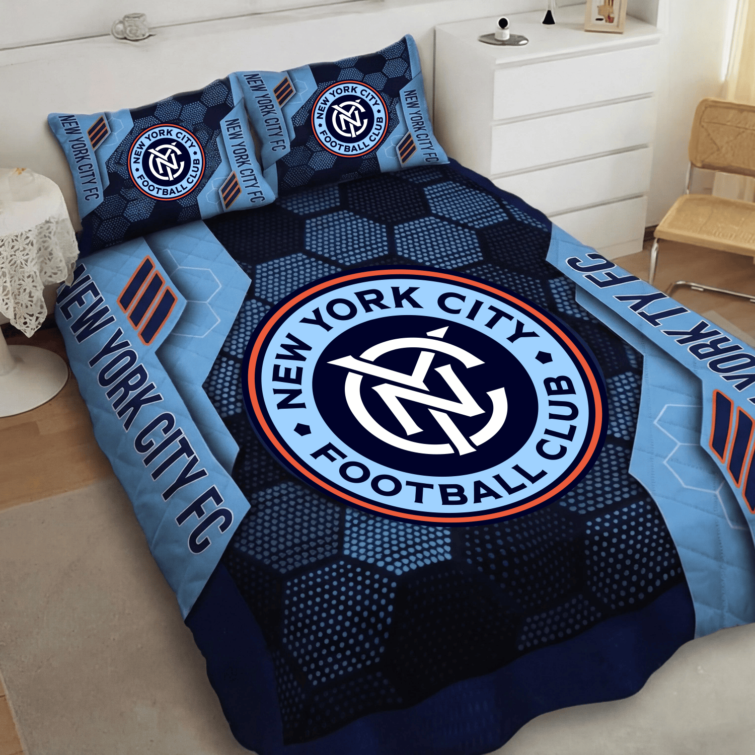 New York City FC Inspired Quilt Set