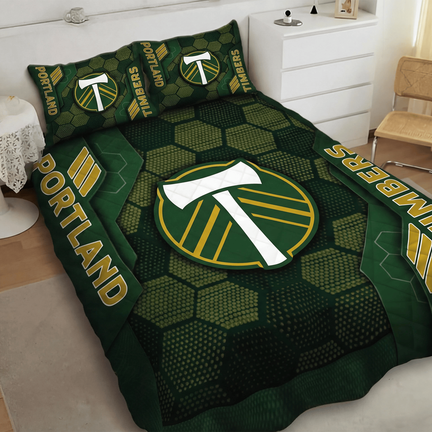 Portland Timbers Inspired Quilt Set