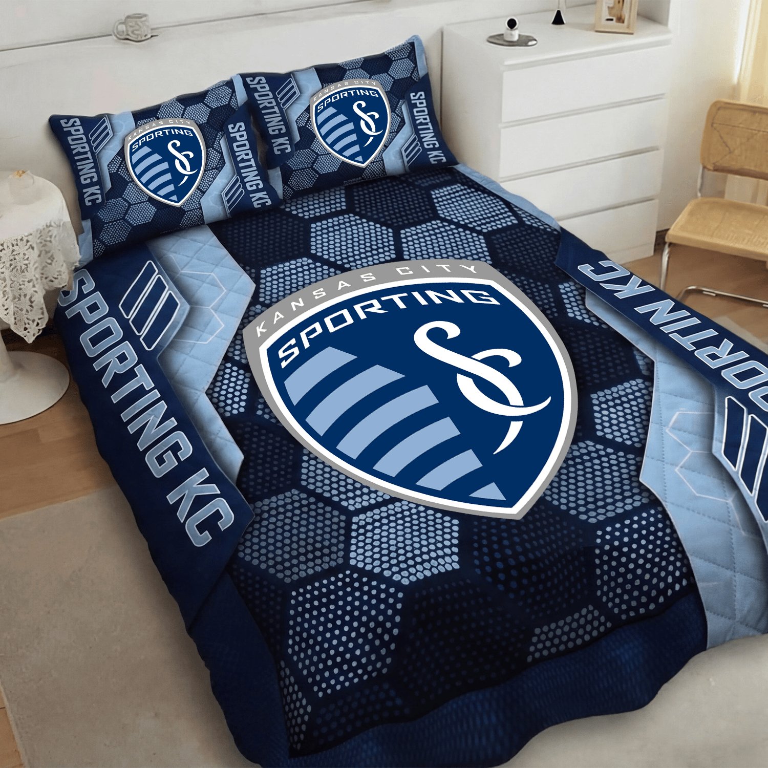 Sporting Kansas City Inspired Quilt Set