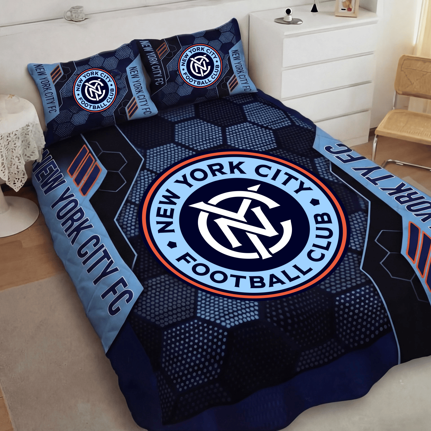 New York City FC Inspired Quilt Set