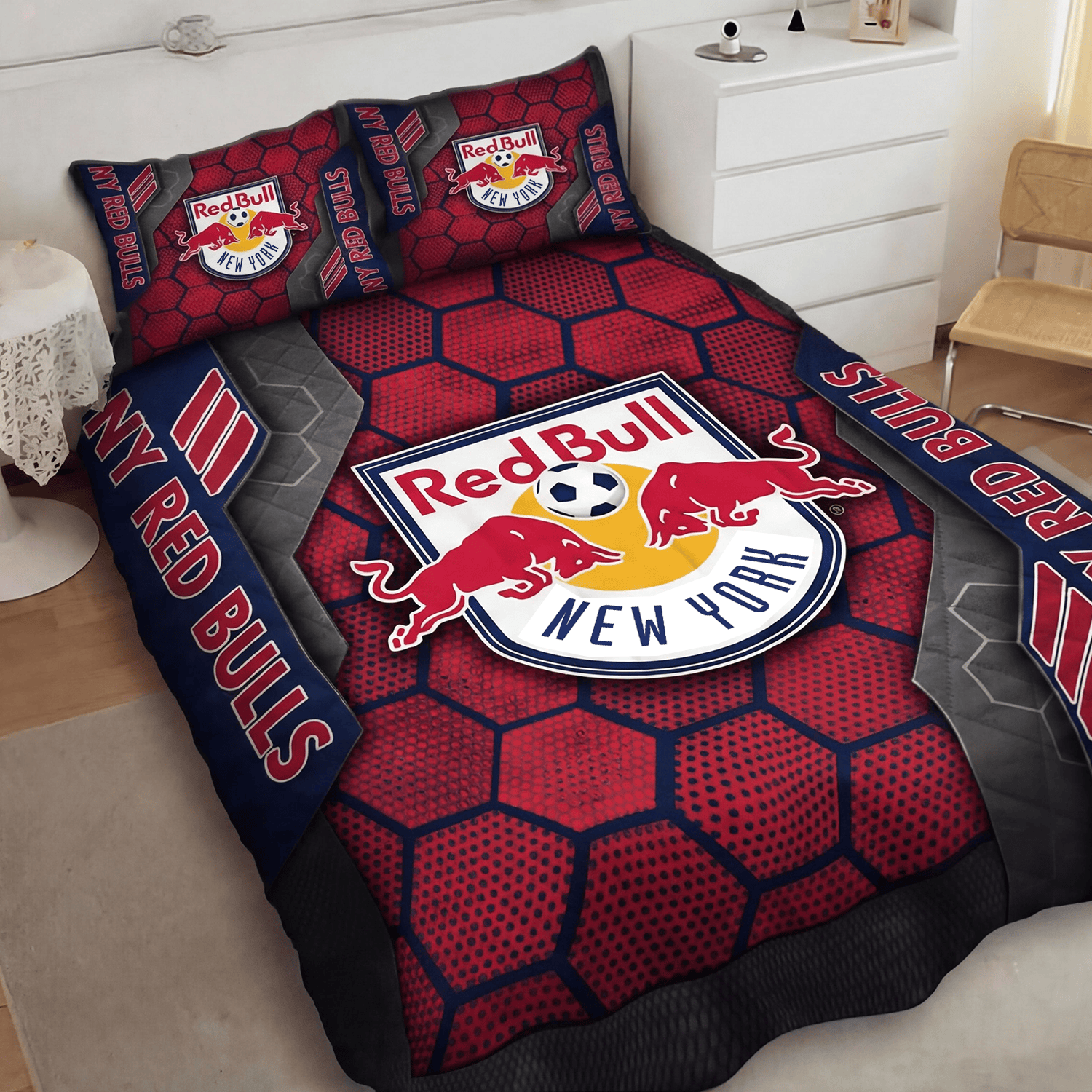 New York Red Bulls Inspired Quilt Set