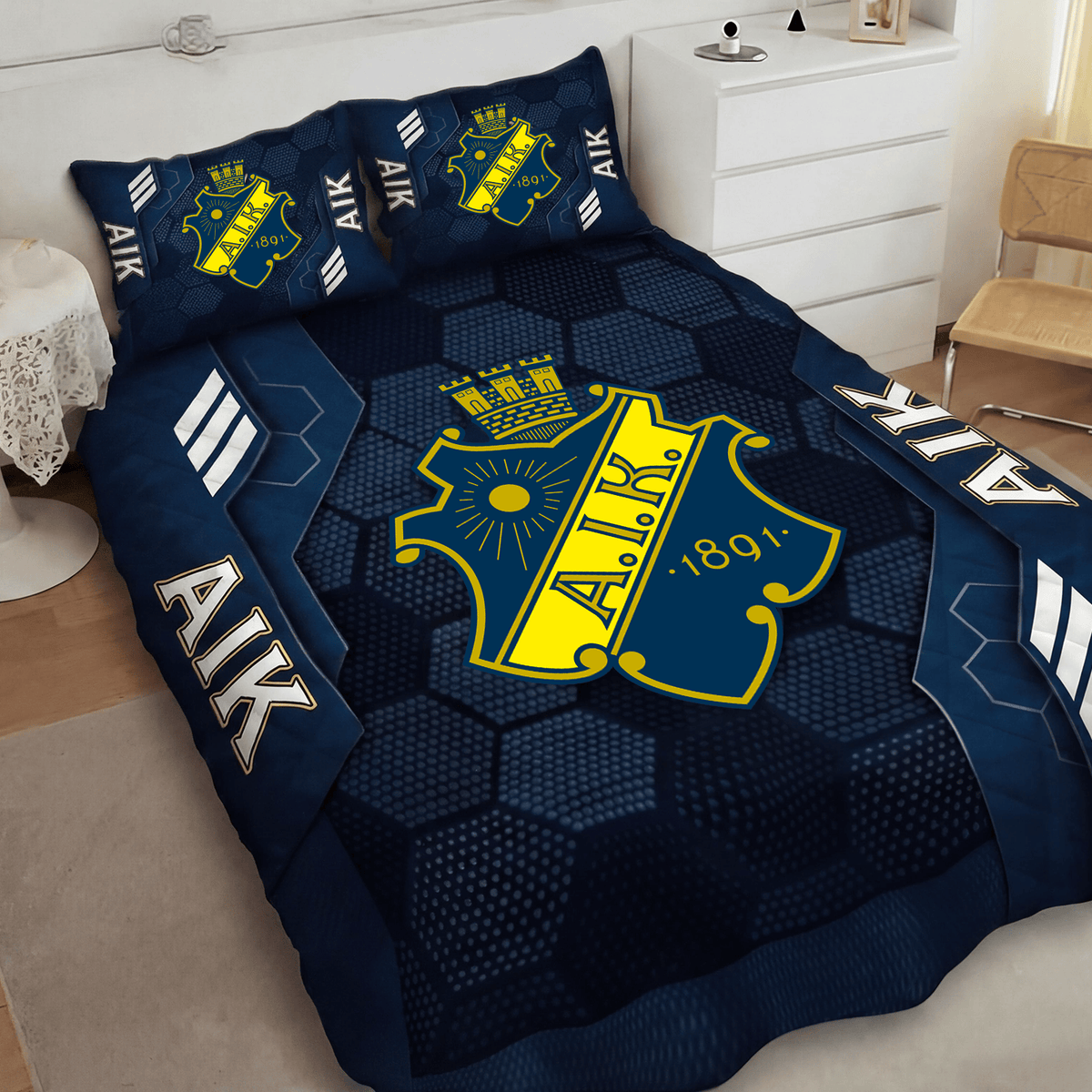 AIK Inspired Full Bedding Set